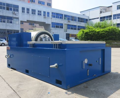 Equipo de mesa vibratoria con modos de barrido lineal, logarítmico y de frecuencia fija para análisis de vibración completo