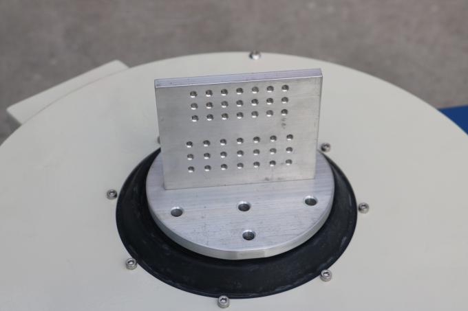 High frequency electromagnetic vibration test system — close-up of the moving coil and armature connection points